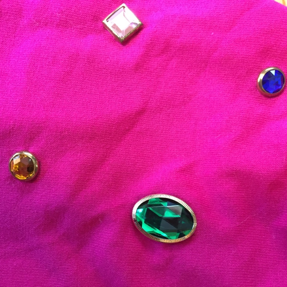80s Jeweled Pink Tunic - Picture 6 of 10
